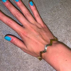 Gold chevron bracelet